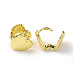 Rack Plating Brass Heart Hoop Earrings for Women&nbsp;EJEW-M215-04G