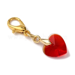 10Pcs Romantic Valentines Ideas Glass Pendants Decorations&nbsp;HJEW-JM04108