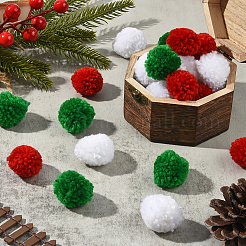 24Pcs 3 Colors Wool Soft Pompom Ball&nbsp;DIY-SC0031-30B