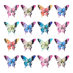 24Pcs Printed Transparent Acrylic Beads&nbsp;TACR-TA0001-88