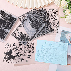 9Pcs 9 Styles Transparent Plastic Embossing Template Folders&nbsp;AJEW-GL0002-17