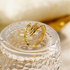 304 Stainless Steel Open Cuff Ring&nbsp;HB4219-1