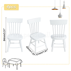 Mini Wood Chairs&nbsp;AJEW-WH0041-76A