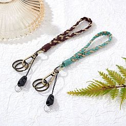 2Pcs Boho Macrame Wristlet Keychain Keying&nbsp;KEYC-SW00004-06