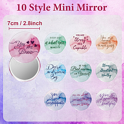 10Pcs 10 Styles Polyester Canvas Cosmetic Bags&nbsp;ABAG-TN0001-01