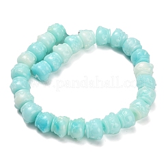 Synthetic Coral Dyed Carved Beads&nbsp;BSHE-H114-03D
