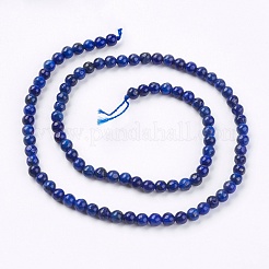 Dyed Natural Lapis Lazuli Bead Strands&nbsp;G-R173-6mm-01