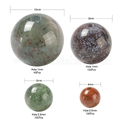 340Pcs 4 Style Natural Indian Agate Beads&nbsp;G-LS0001-46