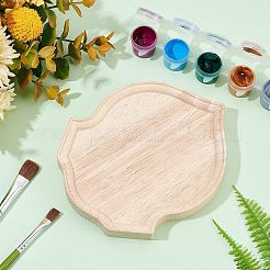 Special-shaped Rubber Wooden Base Display&nbsp;WOOD-WH0023-36