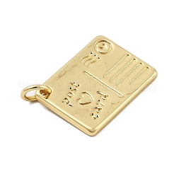 Brass Pendants&nbsp;KK-H206-02A-G