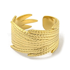 304 Stainless Steel Open Cuff Ring&nbsp;RJEW-C067-12G