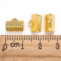 280Pcs Iron Ribbon Crimp Ends&nbsp;IFIN-CP0002-97S