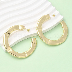 C-Shaped Brass Stud Earrings&nbsp;EJEW-K309-19G