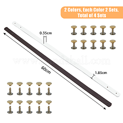 4 Sets 2 Colors PU Leather Bag Handles&nbsp;FIND-FH00007-94A