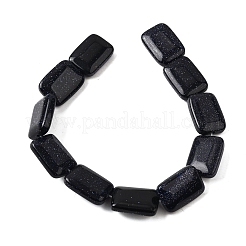 Synthetic Blue Goldstone Beads Strands&nbsp;G-S386-A16