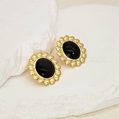 Fashionable Brass Flower Stud Earrings&nbsp;RY6584-4