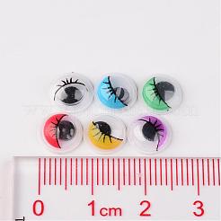 Plastic Wiggle Googly Eyes Cabochons DIY Scrapbooking Crafts Toy Accessories&nbsp;KY-X0004-8mm