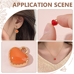 120Pcs 10 Colors Alloy Enamel Charms&nbsp;ENAM-HY0001-47