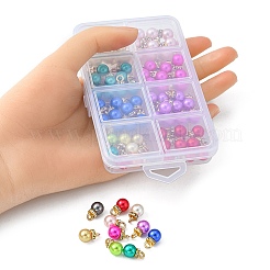 80Pcs 8 Colors ABS Plastic Charms&nbsp;KY-YW0001-29