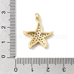 Brass Micro Pave Clear Cubic Zirconia Pendants&nbsp;KK-Z160-14G-02