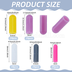 50Pcs Silicone Zipper Head Protector Sleeve Set&nbsp;FIND-BC0019-45A