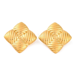 Ion Plating(IP) 304 Stainless Steel Stud Earrings&nbsp;EJEW-G395-10G