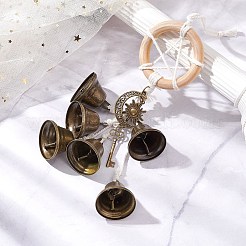 Iron Witch Bells for Door Knob for Protection&nbsp;HJEW-JM02207