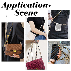 Braided Imitation Leather & Iron Chain Bag Handles&nbsp;AJEW-WH0312-97