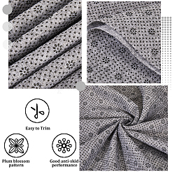 Plum Blossom Pattern Non-woven Polyester Anti-Skid Fabrics&nbsp;DIY-WH0304-945C