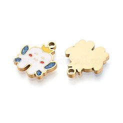 304 Stainless Steel Enamel Pendants&nbsp;STAS-T074-05G