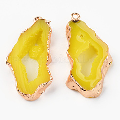 Druzy Resin Pendants&nbsp;RESI-R428-018