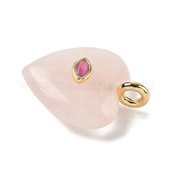 Natural Rose Quartz Pendants&nbsp;G-P585-03G-09