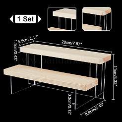 2-Tier Transparent Acrylic Model Toy Assembled Holder&nbsp;ODIS-WH0329-65B