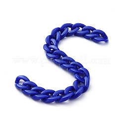 Handmade Opaque Acrylic Curb Chains&nbsp;AJEW-JB00662