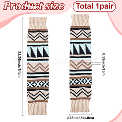 1 Pair Acrylic Fiber Leg Warmers Socks&nbsp;AJEW-CY0002-12B