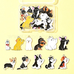 22Pcs 11 Styles Rack Plating Alloy Enamel Pendants&nbsp;FIND-FS0002-76