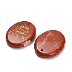 Natural Red Jasper Pendants&nbsp;G-K353-06H
