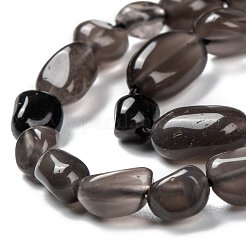 Natural Ice Obsidian Beads Strands&nbsp;G-G018-34