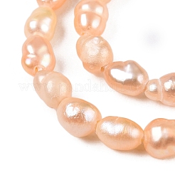 Natural Cultured Freshwater Pearl Beads Strands&nbsp;PEAR-N012-02H-01