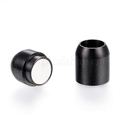 304 Stainless Steel Magnetic Clasps with Glue-in Ends&nbsp;STAS-G101-34B
