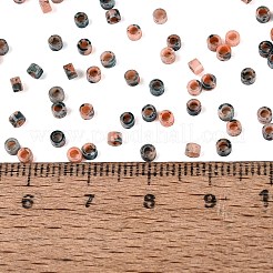 Opaque Picasso Cylinder Glass Beads&nbsp;SEED-Q039-06A-10