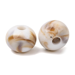 Two Tone Opaque Acrylic Imitation Gemstone European Beads&nbsp;SACR-K005-04A