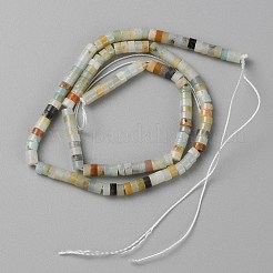 Natural Flower Amazonite Beads Strands&nbsp;G-WH0021-60A