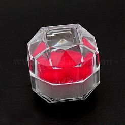 Transparent Plastic Ring Boxes&nbsp;OBOX-R001-04C