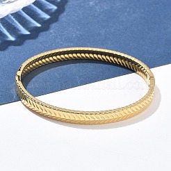 304 Stainless Steel Bangles for Women&nbsp;AJEW-P127-07G