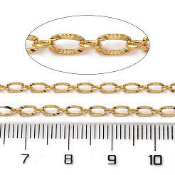 Brass Textured Oval Link Chains&nbsp;CHC-H113-16G