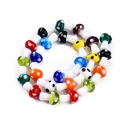 Handmade Lampwork Beads Strands&nbsp;LAMP-E015-03L