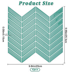 3D PET Self-Adhesive Waterproof Arrow Pattern Wall Sign Stickers&nbsp;DIY-WH0308-145