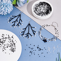 6000Pcs 3 Styles Round Glass Seed Beads Sets&nbsp;SEED-PH0002-69