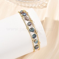 Brass Cable Chains Bracelets&nbsp;BJEW-JB14220-02
